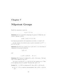 Nilpotent Groups