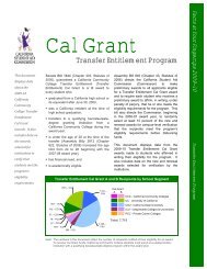 Transfer Entitlement Cal Grant Program - CSAC California Student ...