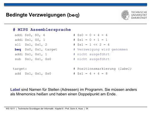 Technische Grundlagen der Informatik â Kapitel 6