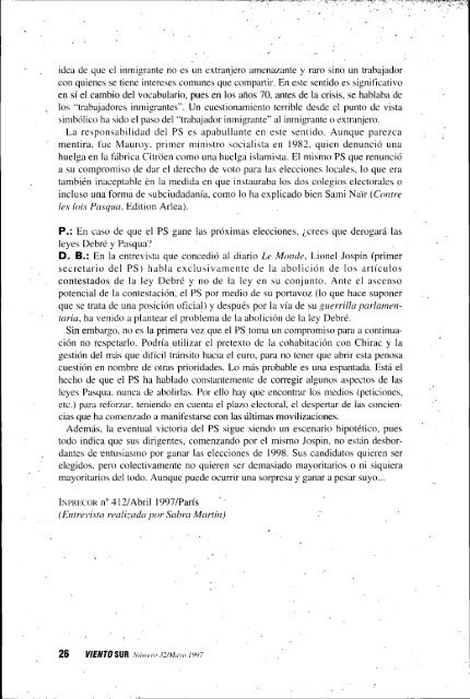 La izquierda nunca ha tenido una estrategia frente al ... - Viento Sur