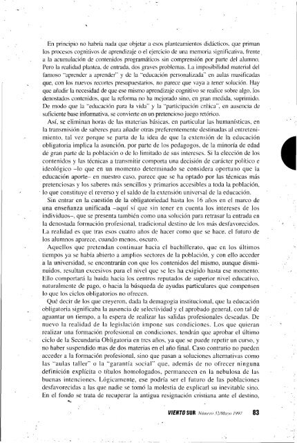 La izquierda nunca ha tenido una estrategia frente al ... - Viento Sur