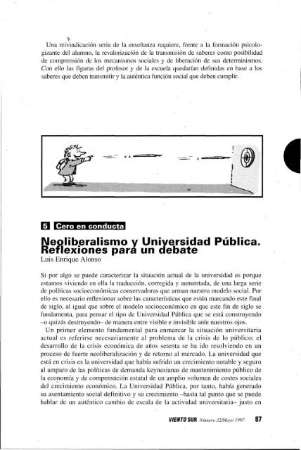 La izquierda nunca ha tenido una estrategia frente al ... - Viento Sur