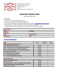 Resource Order Form.pdf - Ontario Ringette Association