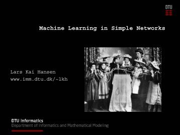 Machine learning in complex networks