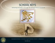 SCHOOL KEYS - Georgia Department of Education