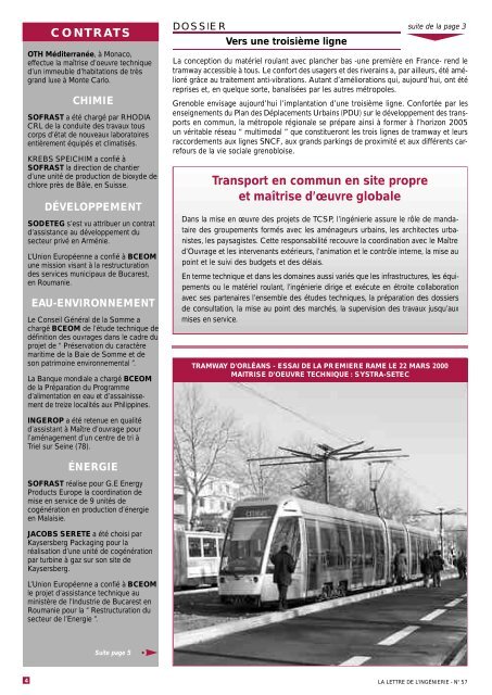 La lettre de l'IngÃ©nierie nÂ°57 mai 2000.pdf - Syntec ingenierie