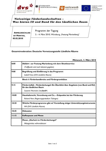 Programm - Verband fÃ¼r landwirtschaftliche Fachbildung in Bayern eV