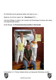 Judo - Hertha Walheim Info