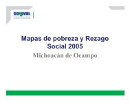 Mapas de pobreza y Rezago Social 2005 MichoacÃ¡n de ... - Coneval