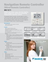 Navigation Controller (BRC1E71) - Daikin AC