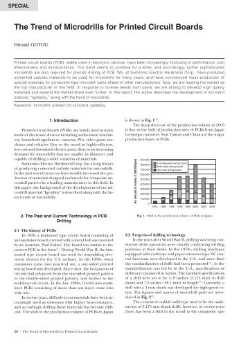 The Trend of Microdrills for Printed Circuit Boards - Sumitomo ...