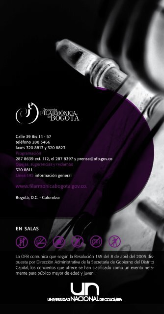 PROGRAMA 9 Y 10 JULIO.pdf - Orquesta Filarmónica de Bogotá