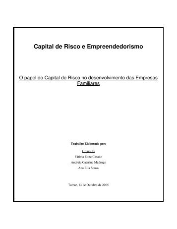 Capital de Risco e Empreendedorismo - Gesventure