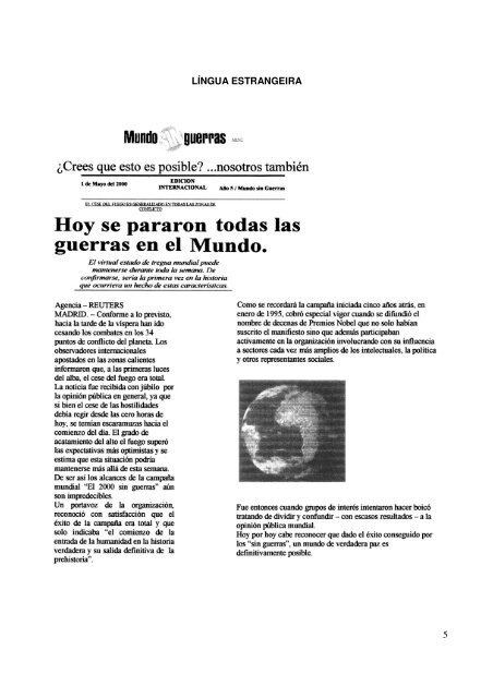 EXAME DE QUALIFICAÃÃO da UERJ 1Âº SIMULADO VETOR 2009 ...