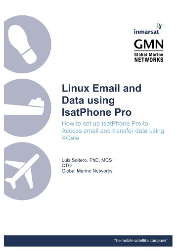Linux Email and Data using IsatPhone Pro - Global Marine Networks
