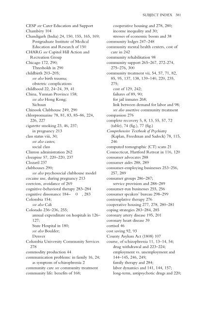 Recovery From Schizophrenia: Psychiatry And Political Economy