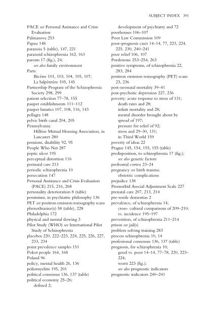 Recovery From Schizophrenia: Psychiatry And Political Economy