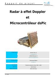 Radar à effet Doppler et Microcontrôleur dsPic - EIA-FR