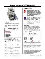 JetWeigh System Quick Reference Guide - Cummins-Allison