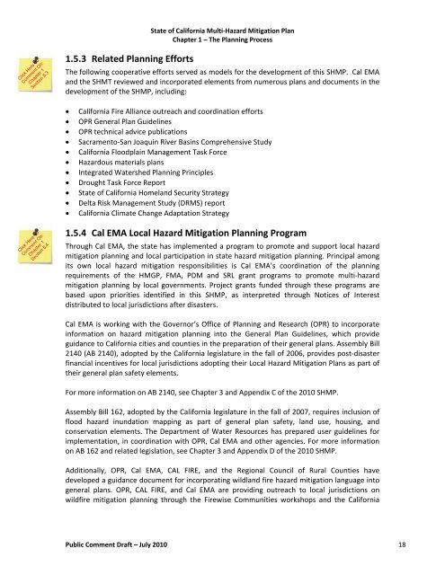 Chapter 1 - Hazard Mitigation Web Portal - State of California