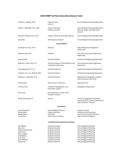 Chapter 1 - Hazard Mitigation Web Portal - State of California