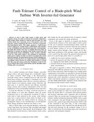 Fault-Tolerant Control of a Blade-pitch Wind Turbine With Inverter ...