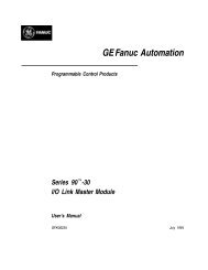 Series 90-30 I/O Link Master Module User's Manual, GFK-0823A