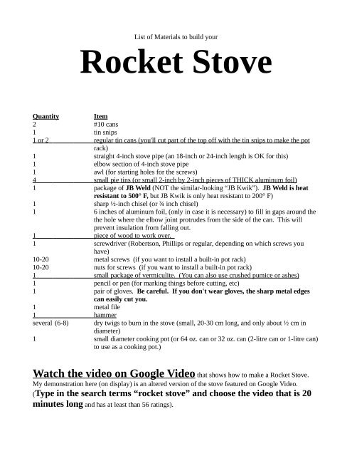 ROCKET STOVE - Speed Reading 4 Kids