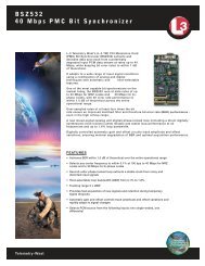 View / Download Data Sheet - L-3 Communications