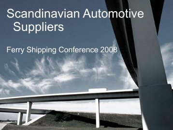 Scandinavian Automotive Suppliers - Shippax
