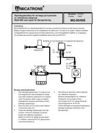 Drift- och montageinstruktion - Micatrone