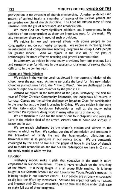 Reformed Presbyterian Minutes of Synod 1995 - Rparchives.org