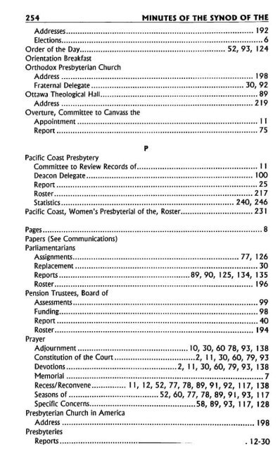 Reformed Presbyterian Minutes of Synod 1995 - Rparchives.org