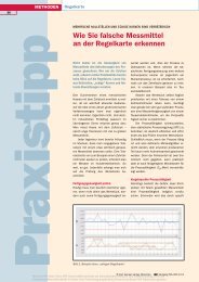 Wie Sie falsche Messmittel an der Regelkarte erkennen - VDA-QMC