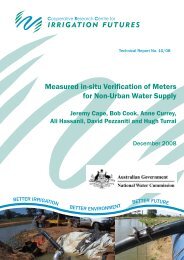 Measured in-situ Verification of Meters for Non-Urban Water Supply