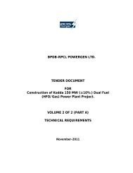 (Volume 2 Part A) For Construction of Kodda 150 MW (+/- 10 ... - BPDB