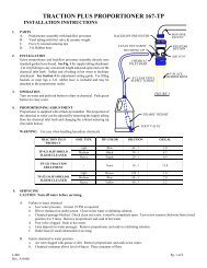 TRACTION PLUS PROPORTIONER 167-TP