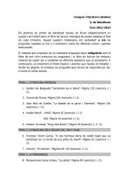 Llengua i literatura catalana 1r de Batxillerat Curs 2012 ... - F-eines