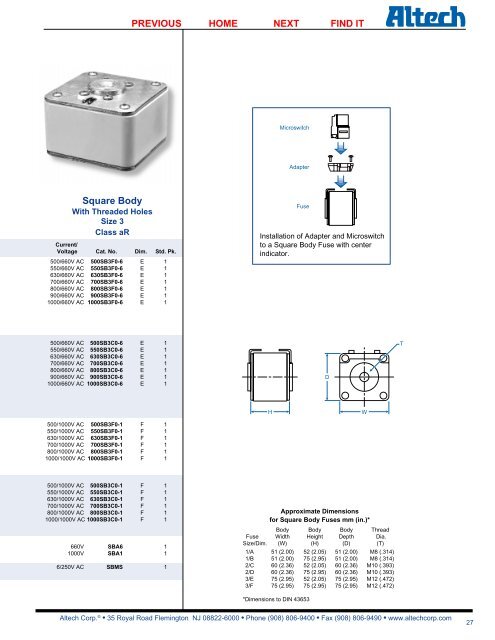 Specifications