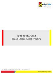 GPS/GPRS/GSM based Mobile Asset Tracking - Calsoft Labs