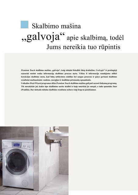 Premium Touch skalbimo maÅ¡ina - Gorenje