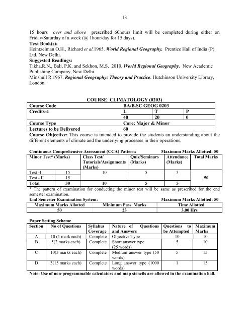 Detailed Syllabus- Outline, End Term Exam Guidelines, Structure, etc.