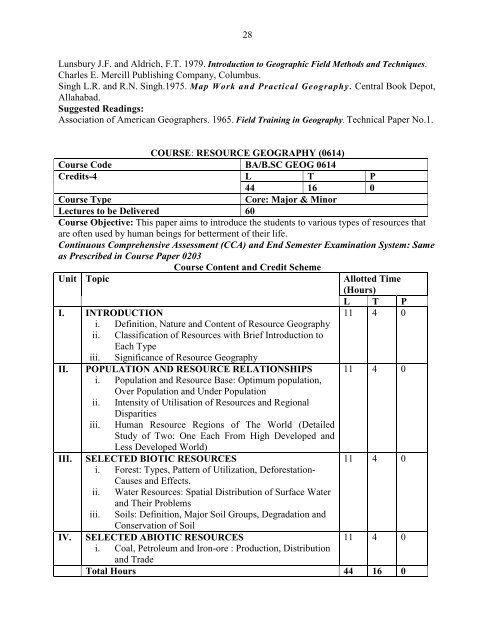 Detailed Syllabus- Outline, End Term Exam Guidelines, Structure, etc.