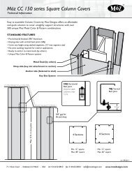 Móz CC 150 series Square Column Covers - Móz Designs