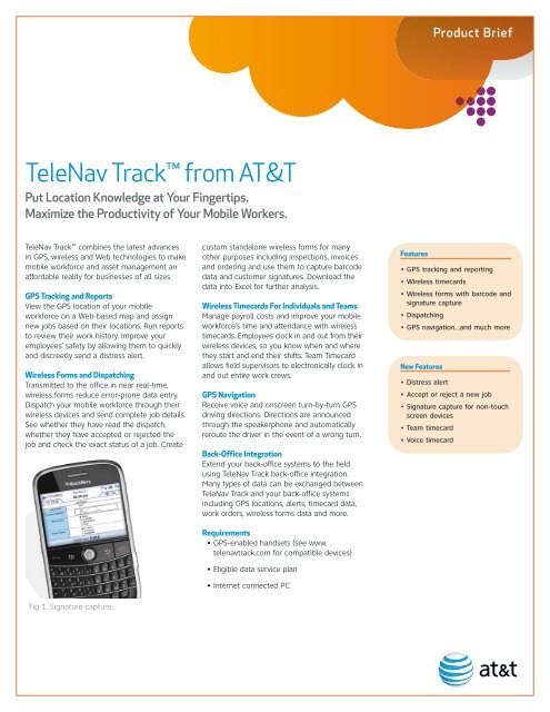TeleNav Track™ From AT&T