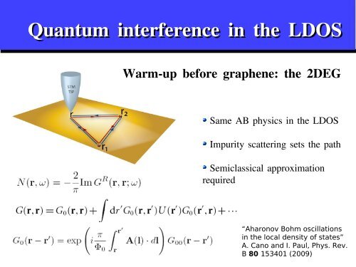 Aharonov-Bohm interferences from local deformations in graphene