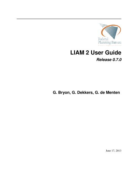 LIAM 2 User Guide