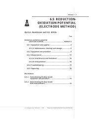 6.5 REDUCTION- OXIDATION POTENTIAL (ELECTRODE METHOD)