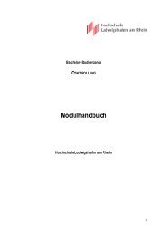 Modulhandbuch - Hochschule Ludwigshafen am Rhein