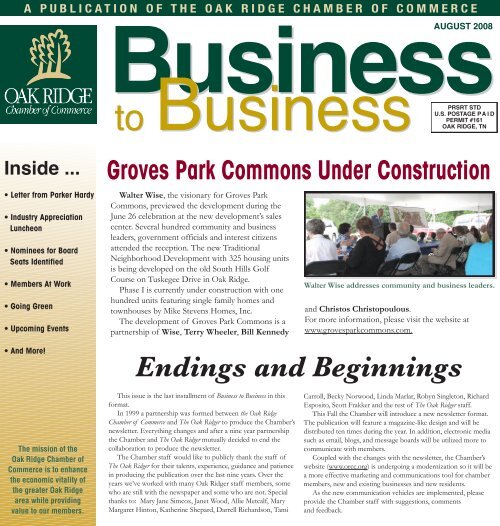 Business - Oak Ridge Chamber of Commerce